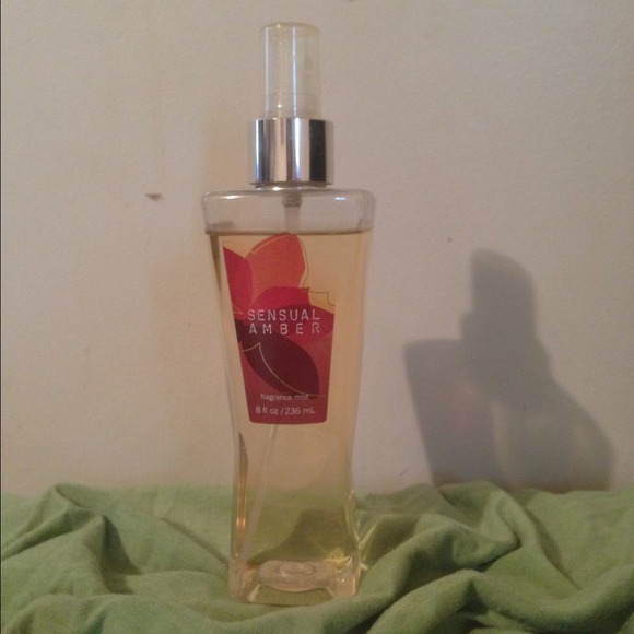 Sensual amber body spray by bath and body works