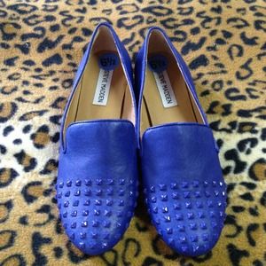 ❗REDUCED❗Steve Madden Blue Studded Loafers