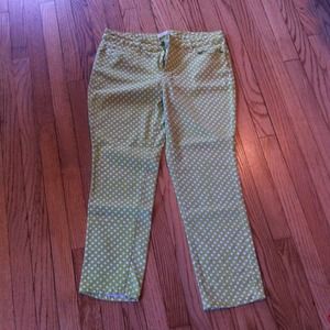 Coldwater Creek polka dot skinny jeans