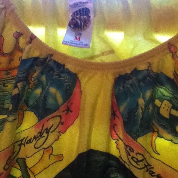 *REDUCED*Genuine Ed Hardy Buttterfly Sleeve Shirt - Picture 4 of 4