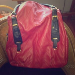 ❤SOLD❤Big red leather purse!