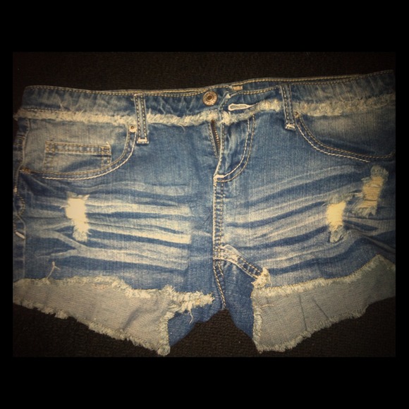 Cute Ripped Jean Shorts