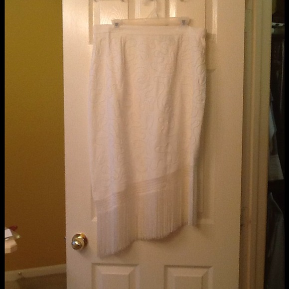 Ivory color skirt