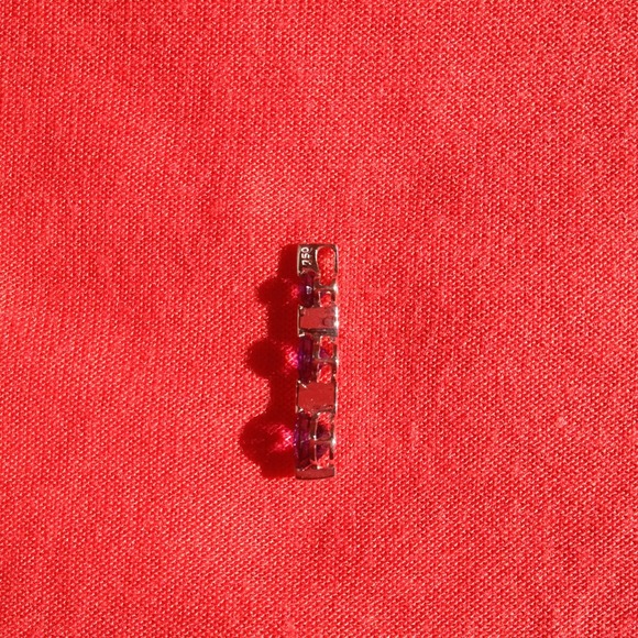 Amethyst and 18 karat gold pendant - Picture 2 of 3