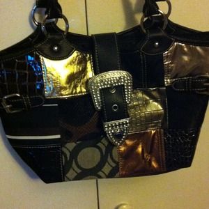 Multicolored beautiful large bag