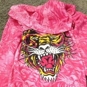 Cute pink tiger hoodie