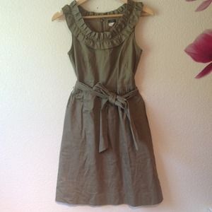 J. Crew Olive Green Dress