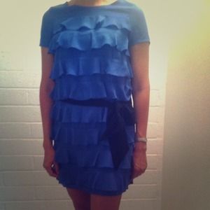 Indigo flapper dress
