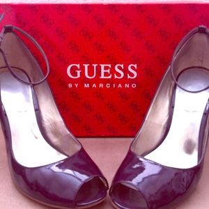 Guess 3 inch peep toe heels in 7.5 used