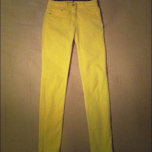 Yellow Colored Skinny Jeans