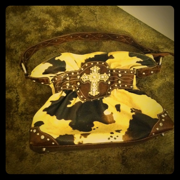 Country Road 66 Brown and Cowhide colored leather