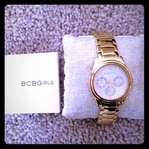 Bundle, BCBG watch, black/white dress with ruffles