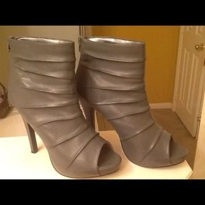 Grey boot/shoe.  Very sexy.
