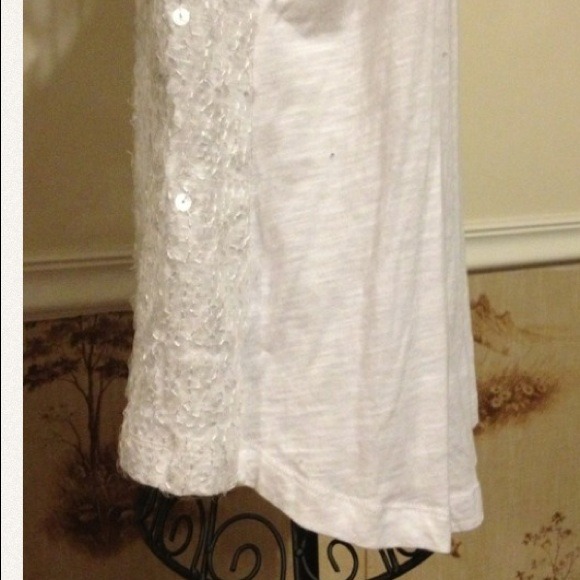 sequined top asymmetrical.  L/xl give away price - Picture 2 of 3