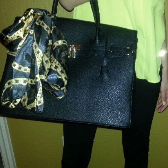 Black handbag