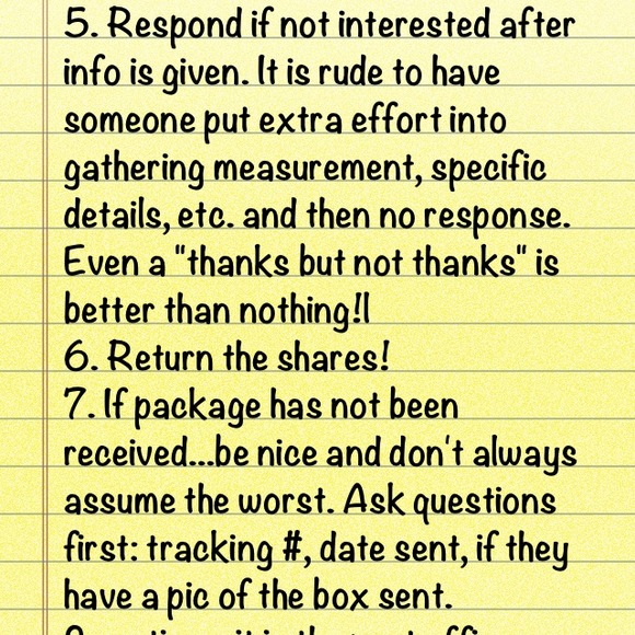 Poshmark Etiquette - Picture 3 of 4