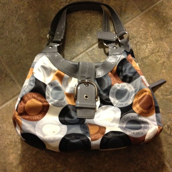 Authentic coach scarf bag