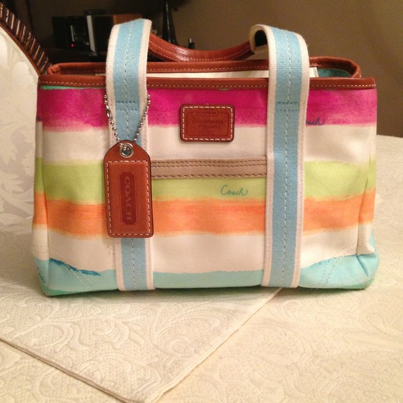 Coach handbag multi-color