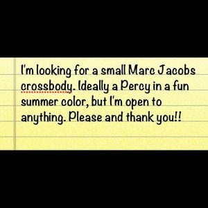 Wanted! Marc Jacobs crossbody