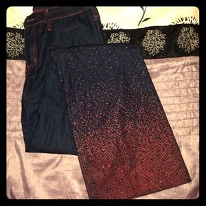 *REDUCED*!!!"Tufi Duek" dark blue w/red stitching!