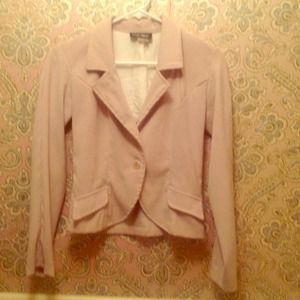 Light tan petite blazer