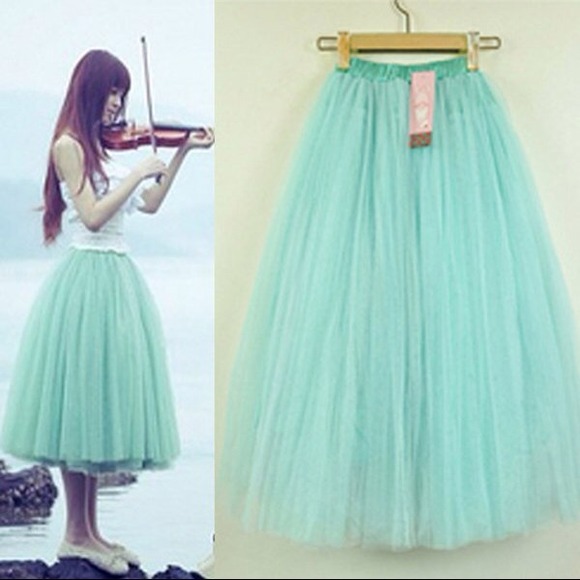 Dresses & Skirts - 💘New lake green tutu skirt size S
