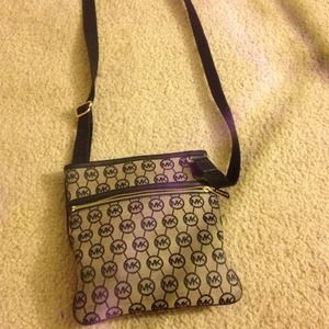 Black authentic Michael Kors cross body bag
