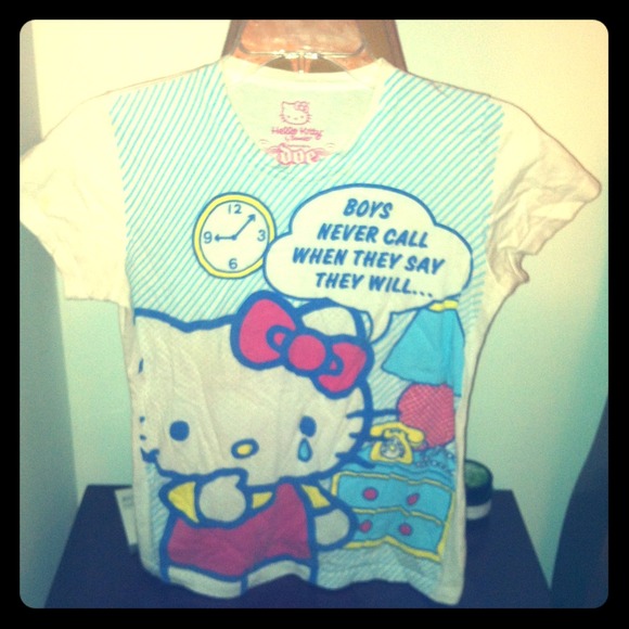 White Hello Kitty Graphic Tee by Sanrio