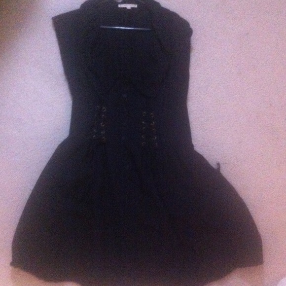 Black, silk dress - Picture 1 of 3
