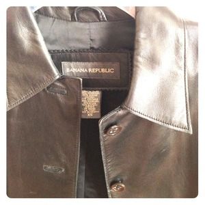 Authentic black leather jacket