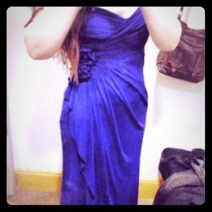 Navy Blue Peom Dress/Evening Gown