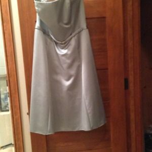 Michelangelo sage green bridal party dress 10