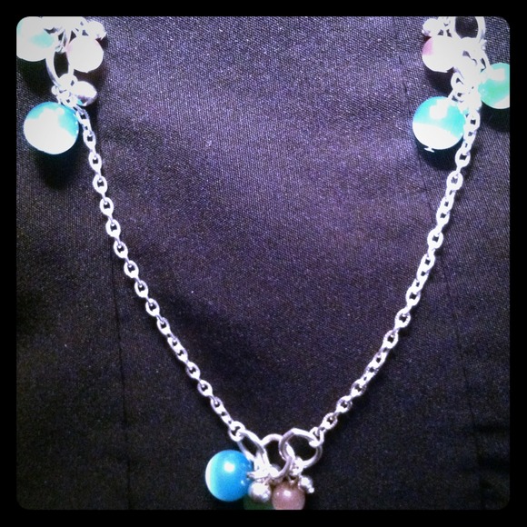 Matching necklace and triple bracelet set