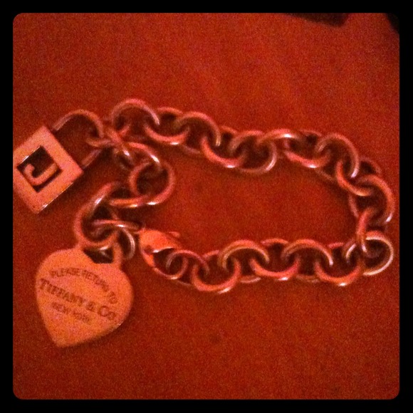 Tiffany & Co bracelet with J initial charm