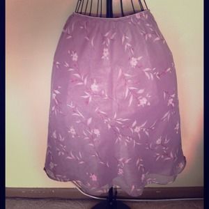 Knee length skirt