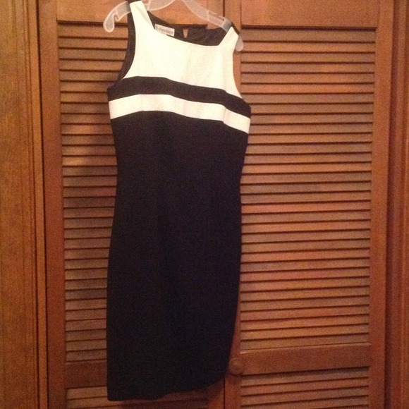 Black and white summer dress