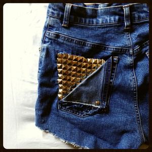 🚫Sold🚫 High Waisted Studded Shorts