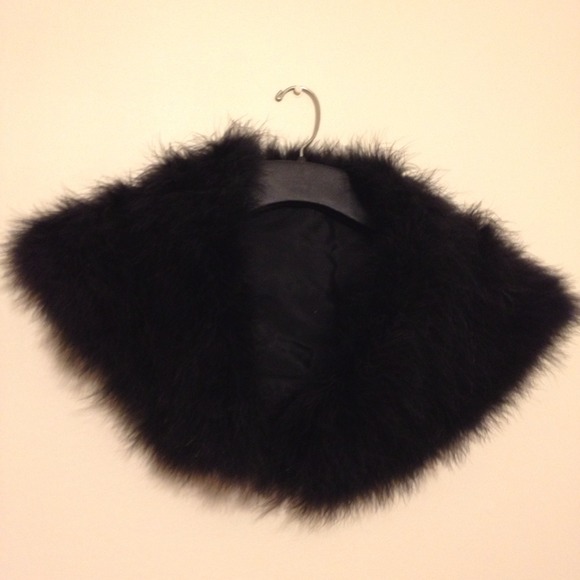 Fur like collar wrap to accent outfit
