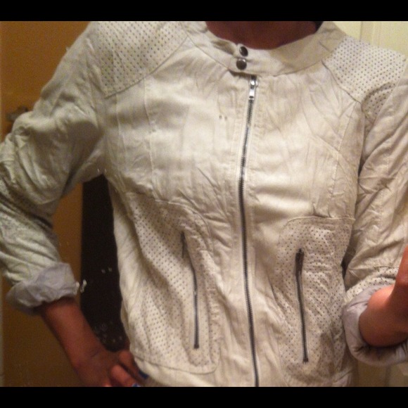 Forever21 Tan Front Zip Jacket