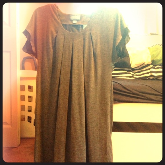 Simply Vera gray loose-fitting long dress