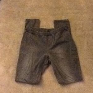 Grey stretchy jeggings size medium