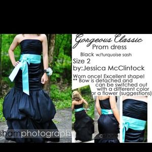 Black prom dress / ball gown