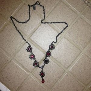 Dressy ruby necklace