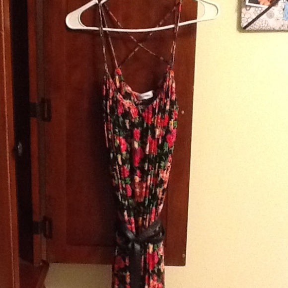 Calvin Klein floral print maki dress