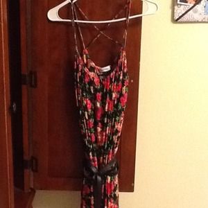 Calvin Klein floral print maki dress