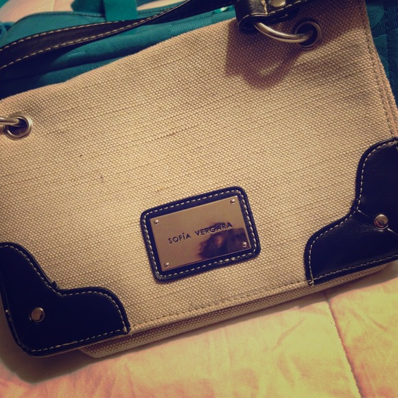SOLD. 'Sofia' canvas purse