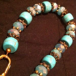 Blue blue blue vintage style bracelet (new)