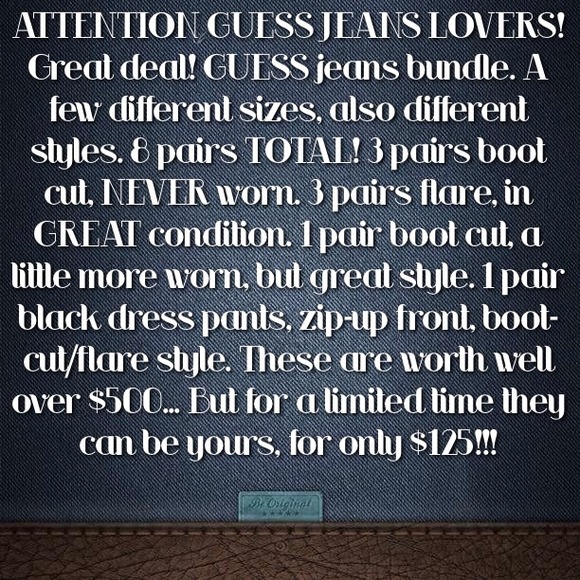 GUESS JEANS BUNDLE!