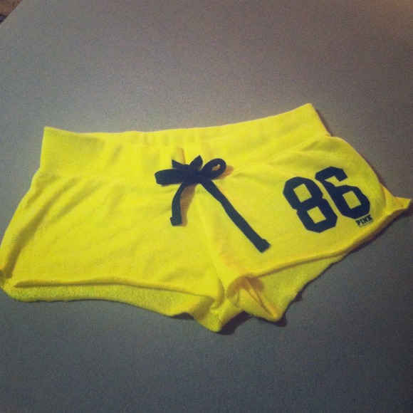 Victoria's Secret Yellow Cut-off Shorts