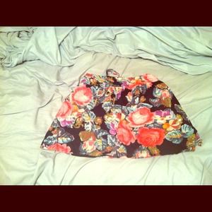 Floral urban outfitters skirt